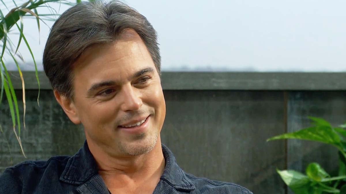 Wyatt smiles brightly at Darcy on Bold And The Beautiful