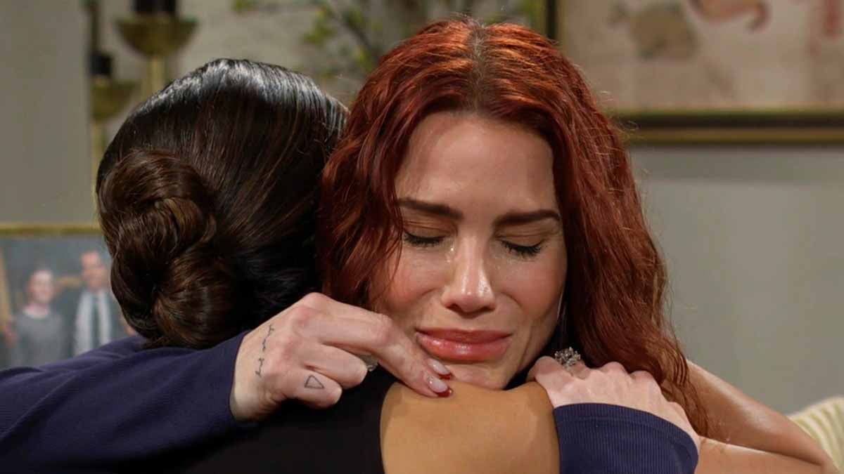 Sally embraces Audra on Young And The Restless